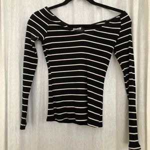 Reformation long sleeve ribbed top size S
